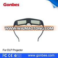 USB rechargeable cheap active dlp 3d glasses for benq projector