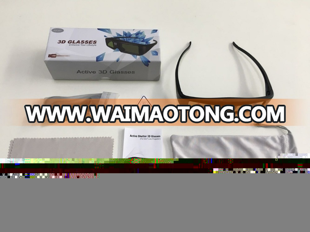 factory price 3d active shutter glasses for all kinds of dlp link projector